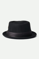 Unisex Stout Pork Pie - Black/Black - Additional Laydown 2