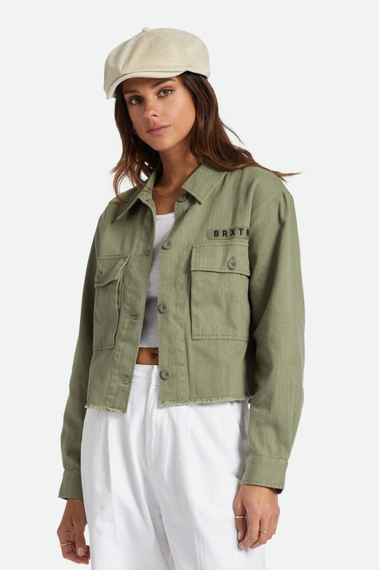 
       Brixton Private Overshirt - Olive Surplus
     