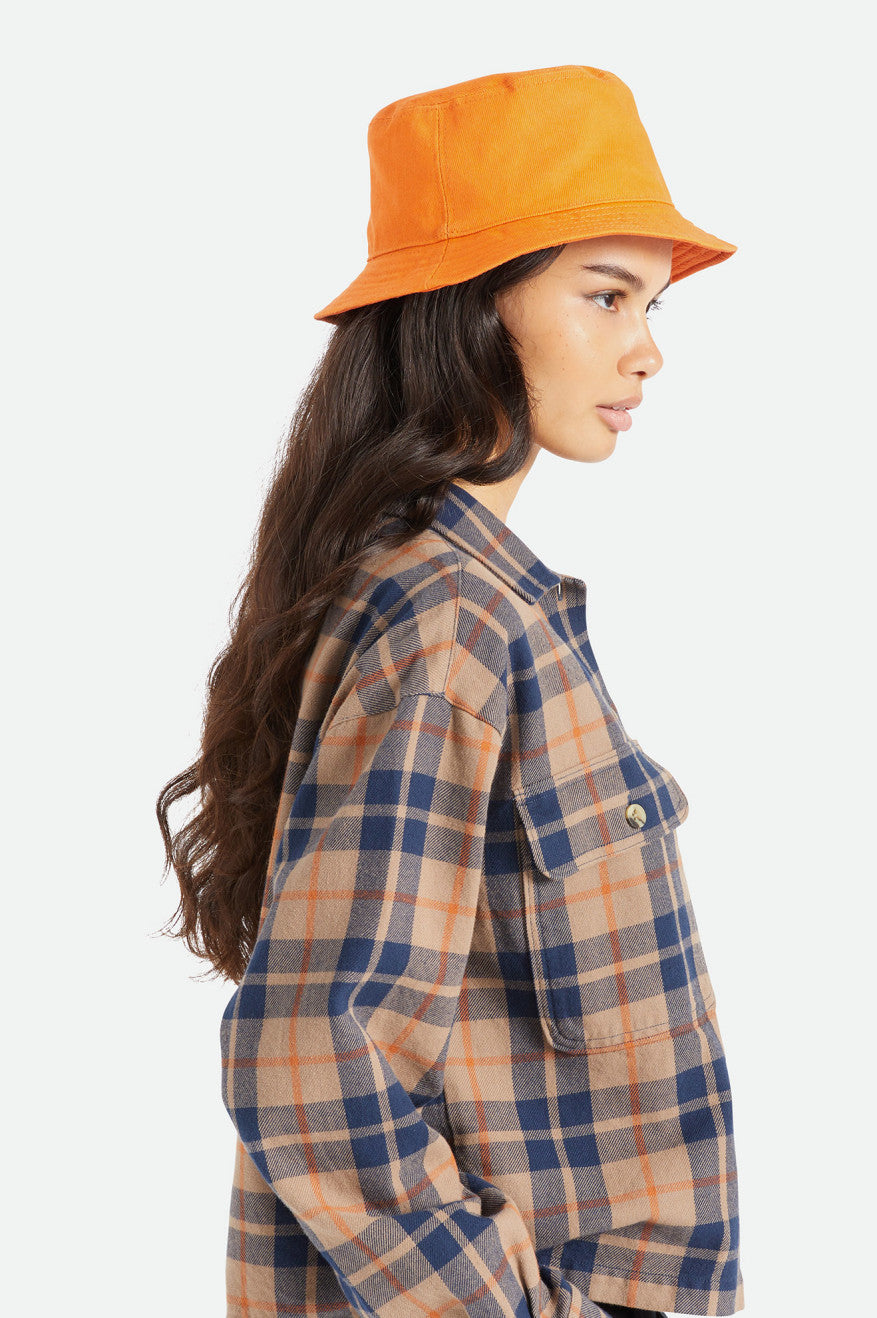 
       Brixton Abraham Reversible Bucket Hat - Burnt Orange
     