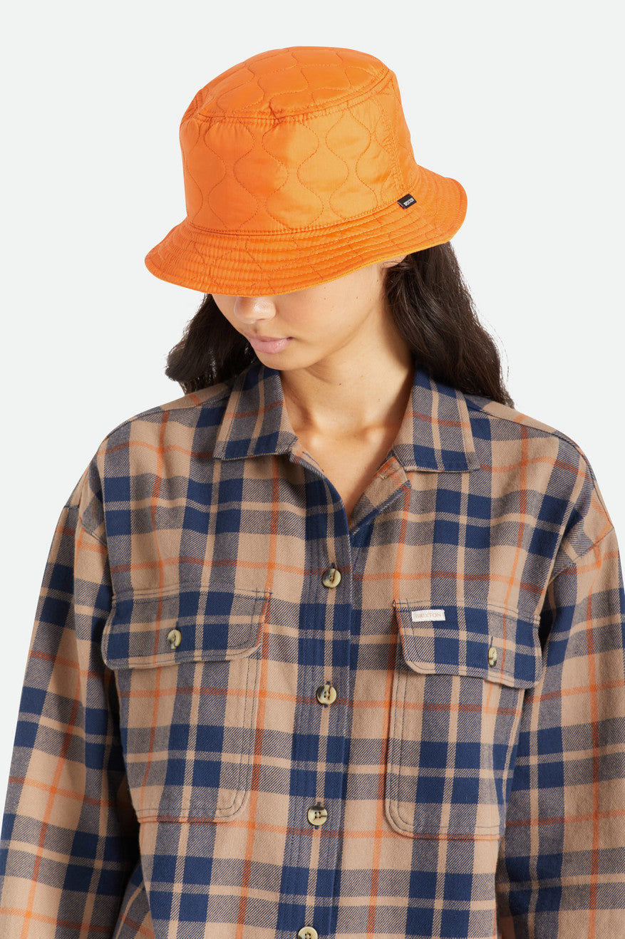 
       Brixton Abraham Reversible Bucket Hat - Burnt Orange
     