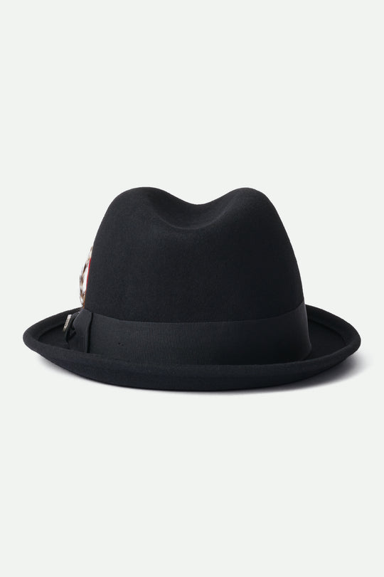 
       Unisex Gain Fedora - Black - Additional Laydown 1
     